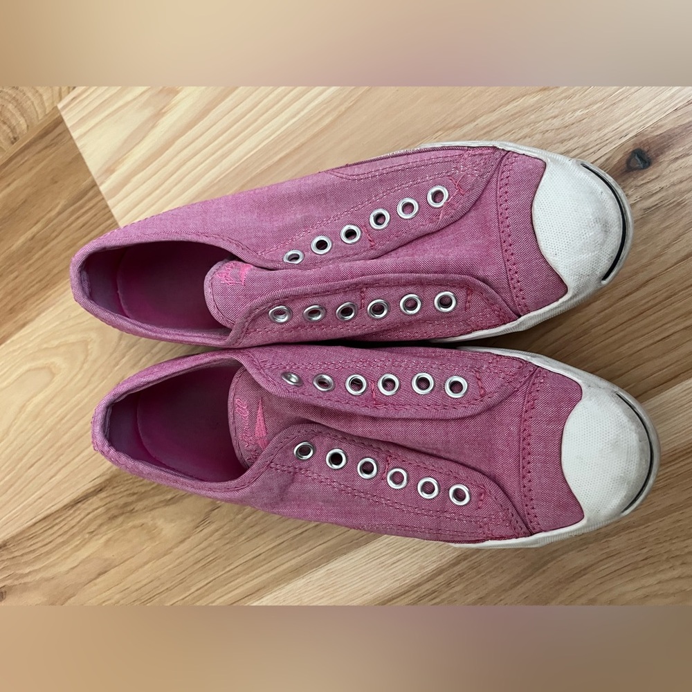 Jack Purcell Converse Pink Canvas Slip-On Sneakers 7.5 women’s